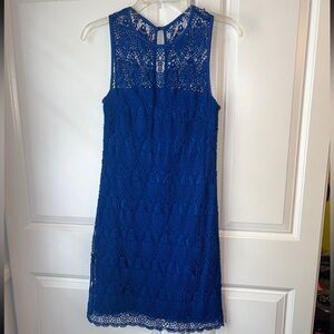 Trina Turk Blue Lace Dress